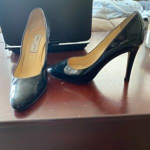 Black leather Jimmy Choo pumps without box EUC